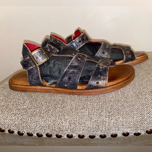 Bedstu Sue Sandal in Black Lux - Picture 6 of 11